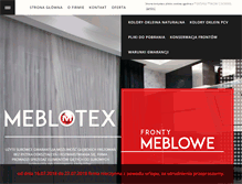 Tablet Screenshot of meblotex.pl